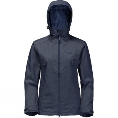 Chaquetas Jack Wolfskin Northern Sky Mujer - Azul Marino - Chile IPM162937